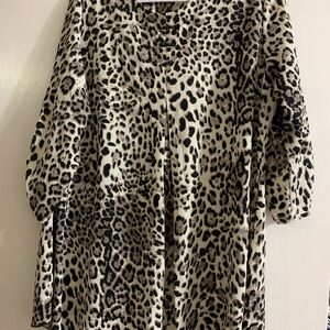 Zadie B’s white leopard top